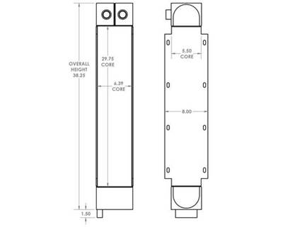Engine Oil Cooler for a Taylor Forklift