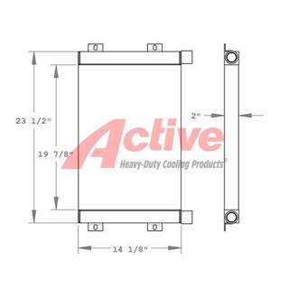 Thomas Engine Oil Cooler for a Thomas Skidsteer