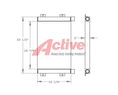 Thomas Engine Oil Cooler for a Thomas Skidsteer