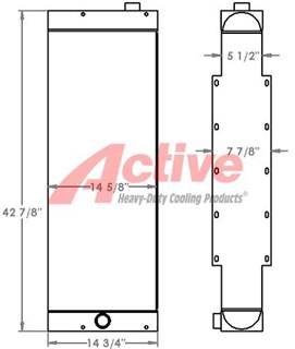 Tigercat 720 Engine Oil Cooler for a Tigercat 720 Feller Buncher