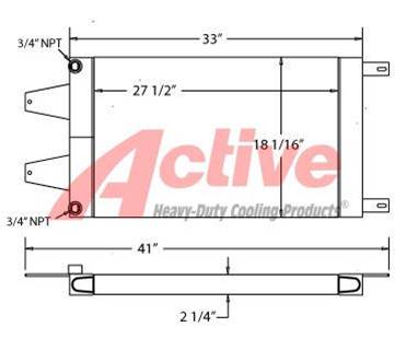Sterling DUMP TRUCK Engine Oil Cooler