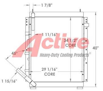 John Deere Engine Oil Cooler for a John Deere EX220-2