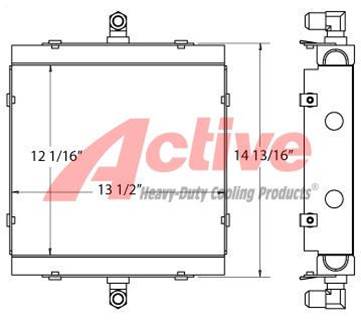 Boss Engine Oil Cooler for a Boss DA435HA