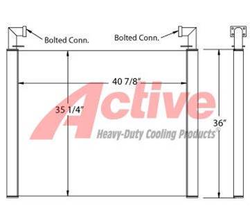 Case Engine Oil Cooler for a Case CX330 / 460LX