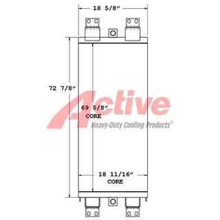 Ingersoll-Rand Engine Oil Cooler for a Ingersoll Rand Pit Viper Drill Rig