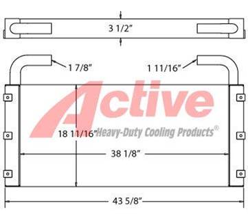 John Deere Engine Oil Cooler for a John Deere MA200