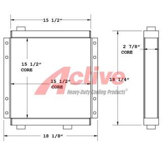 Bell Engine Oil Cooler for a Bell Articulated Dump Truck