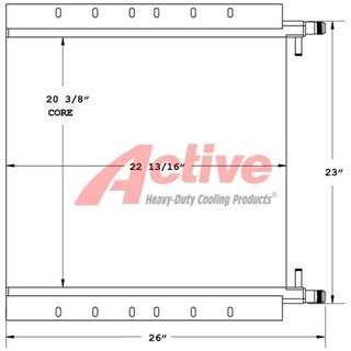 Ingersoll-Rand Engine Oil Cooler for a Ingersoll Rand DD90 Roller