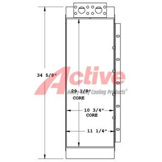 John Deere Engine Oil Cooler for a John Deere 384 Knuckleboom Log Loader