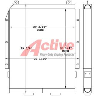 American Crane Engine Oil Cooler for a American Crane HC80
