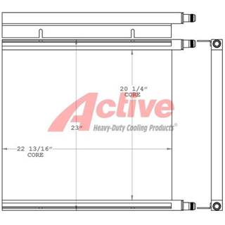 Ingersoll-Rand Engine Oil Cooler for a Ingersoll Rand SD45 Compact Roller