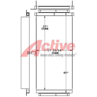 Oshkosh Engine Oil Cooler for a Oshkosh Refuse Truck