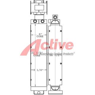 Aebi Schmidt Oil Cooler Snow Blower 271176, 102647A