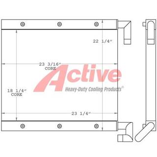 Hitachi Engine Oil Cooler for a Hitachi 190E Excavator