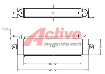 New Holland Engine Oil Cooler for a New Holland F140B Motor Grader