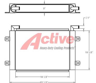 New Holland Engine Oil Cooler for a New Holland F140B Motor Grader