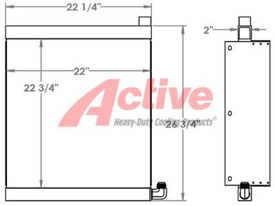 Thomas Skidsteer Oil Cooler 225 271243, 46352