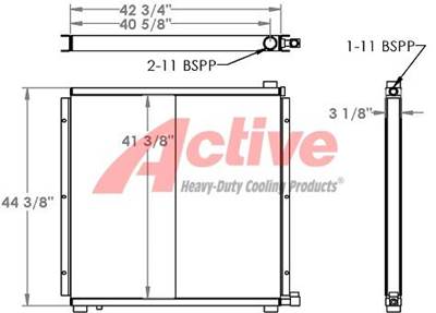 Hagglund Drive Oil Cooler  271296, R939055920