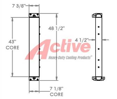 Doosan Engine Oil Cooler for a Doosan Mega 300