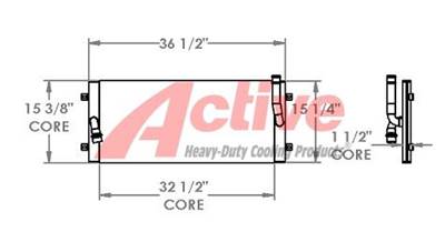 Daewoo Engine Oil Cooler for a Daewoo Mega 300