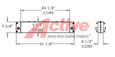Daewoo Engine Oil Cooler for a Daewoo 400 Wheel Loader