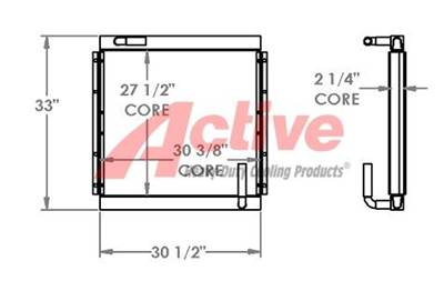 Yutani Engine Oil Cooler for a Yutani 200
