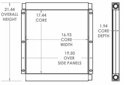 CompAir LeROI Oil Cooler OEM: 271491, 71960