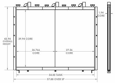 INOVA Seismic Truck Transmission Oil Cooler OEM: 271497