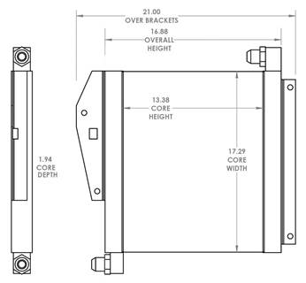 Komatsu CD30R-1 Oil Cooler OEM: 271504, 10S0321880
