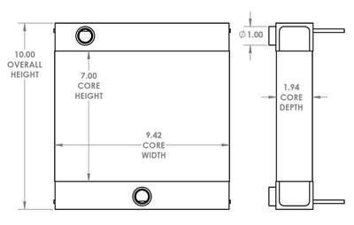 International Snow Plow Oil Cooler OEM: 271515, 3668063C1