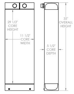 Hoist Lift Truck Oil Cooler