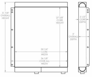 Gradall XL4100 Oil Cooler