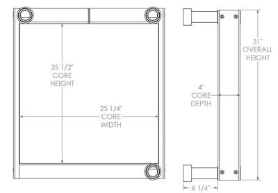 Morbark Tub Grinder Oil Cooler