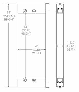 Bandit 200XP Chipper Oil Cooler
