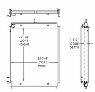 Barko Knuckle Boom Loader Oil Cooler

OE Numbers:
271747