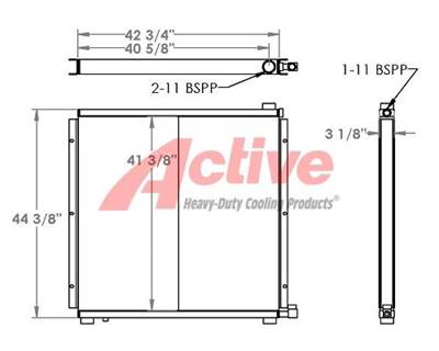 Hagglund Drive Oil Cooler  271296, R939055920