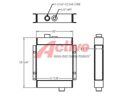 Thermal Transfer Products Oil Cooler MA12, MA-12-1 271337, MA12, MA121