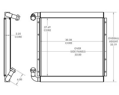 Koehring 6620LC Oil Cooler OEM: 271458, 7307182