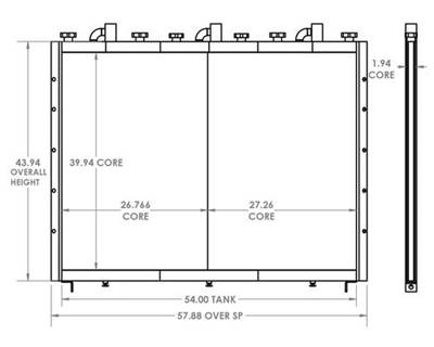 INOVA Seismic Truck Transmission Oil Cooler OEM: 271497