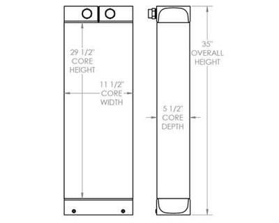 Hoist Lift Truck Oil Cooler