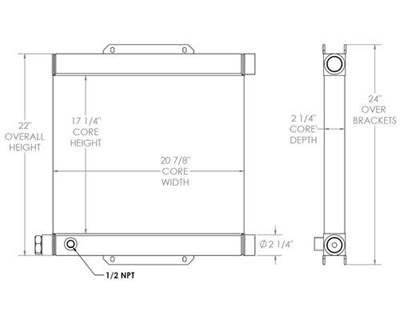 Express Mulcher Oil Cooler