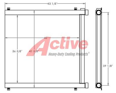 Thermal Transfer Products Oil Cooler DHR670 271318, DHR670