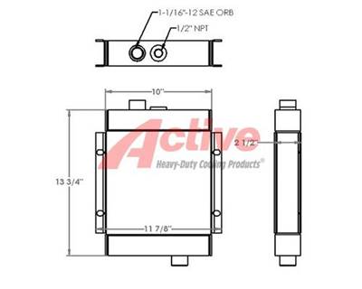Thermal Transfer Products Oil Cooler MA12, MA-12-1 271337, MA12, MA121