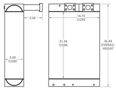 Volvo EC220DL Oil Cooler OEM: 271506, 17243129, VOE17243129