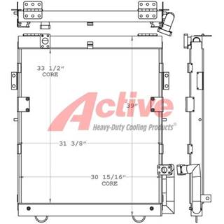 Volvo 210 Engine Oil Cooler for a Volvo Ce 210 Excavator