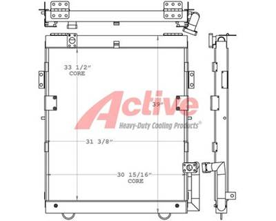 Volvo 210 Engine Oil Cooler for a Volvo Ce 210 Excavator