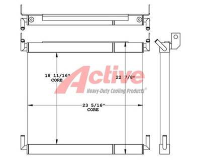 Volvo BL60 Engine Oil Cooler for a Volvo Ce BL60