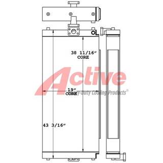 Volvo EC300D Engine Oil Cooler for a Volvo Ce EC300D