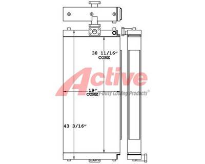Volvo EC300D Engine Oil Cooler for a Volvo Ce EC300D