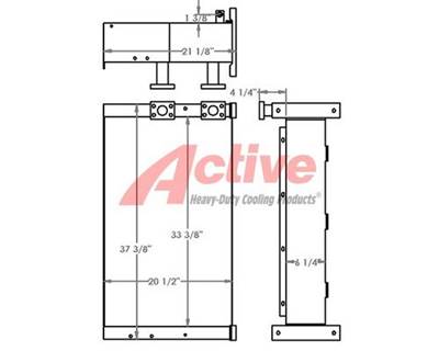 Volvo EC305C Engine Oil Cooler for a Volvo Ce EC305C